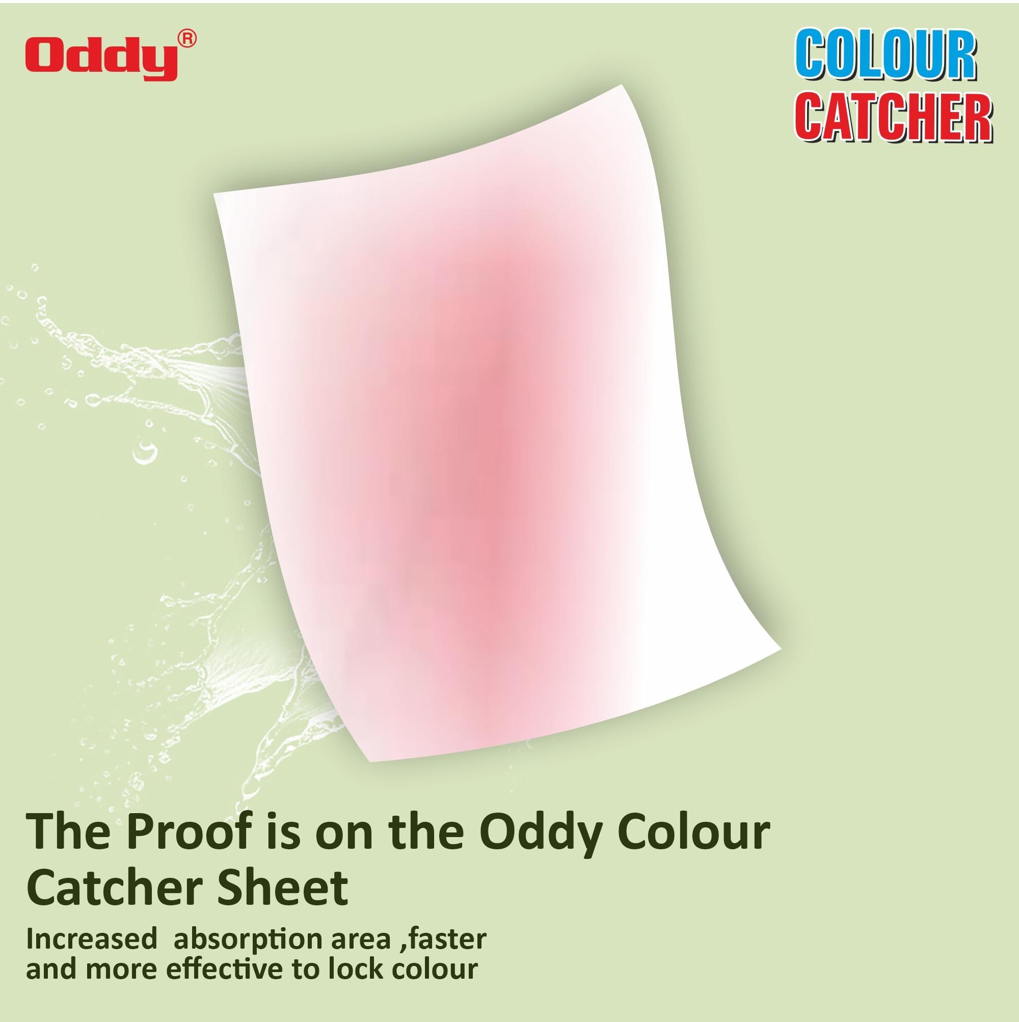Oddy Oddy Colour Catcher 60 Sheets For Laundry, Allow Mixed Washes, Prevent Colour Runs And Maintain Original Colour Of Clothing, Pack Of 60