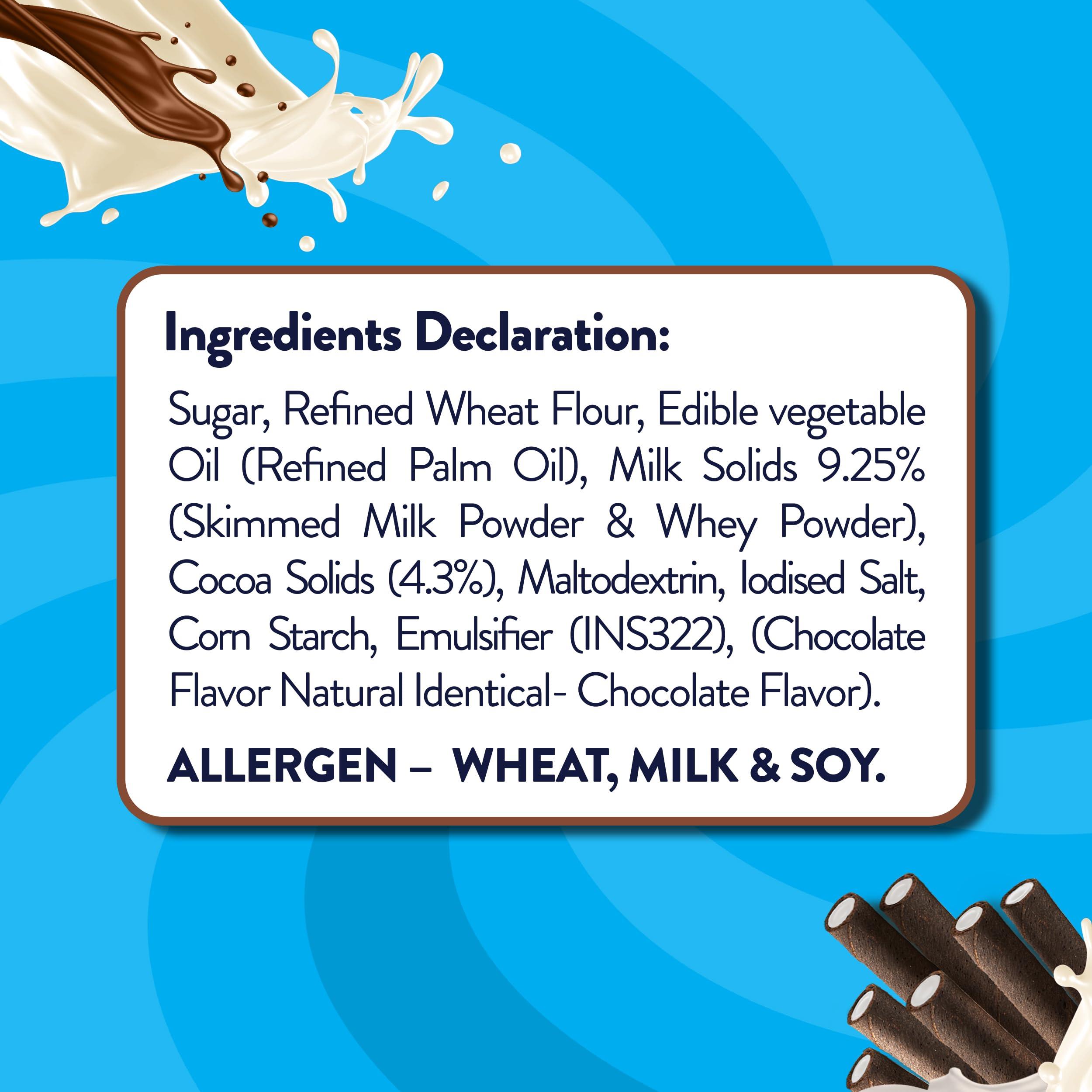 Maddox Maddox Swirlicious Cookie Cream Wafer Roll 315gm (10.5g x 30 Wafer Rolls)