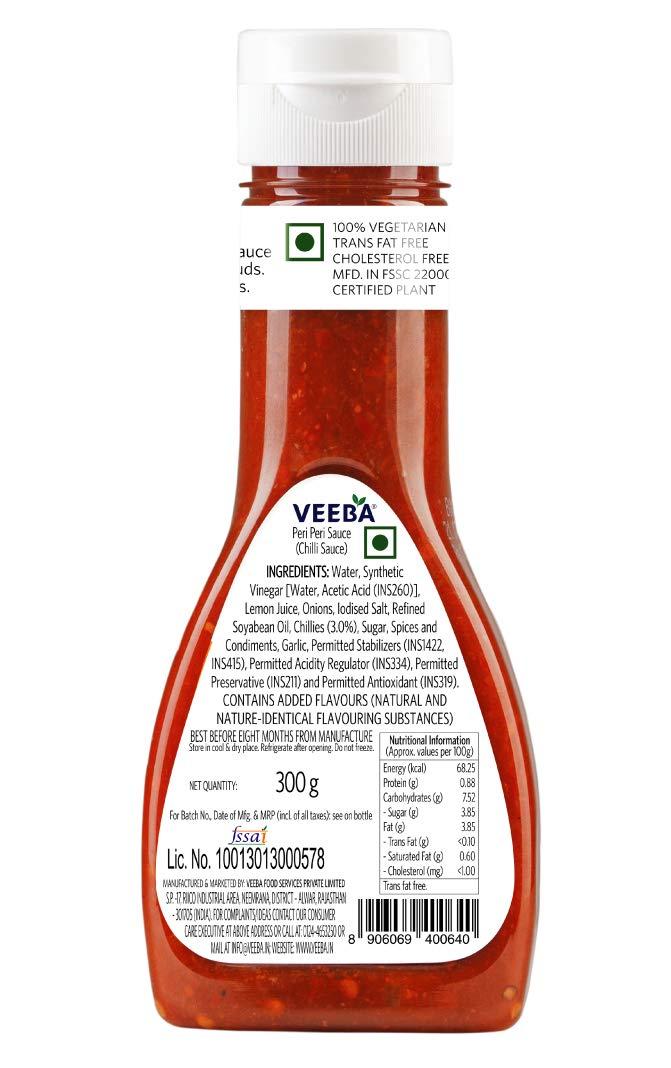 VEEBA Veeba Peri Peri Sauce, 300g - Pack of 2