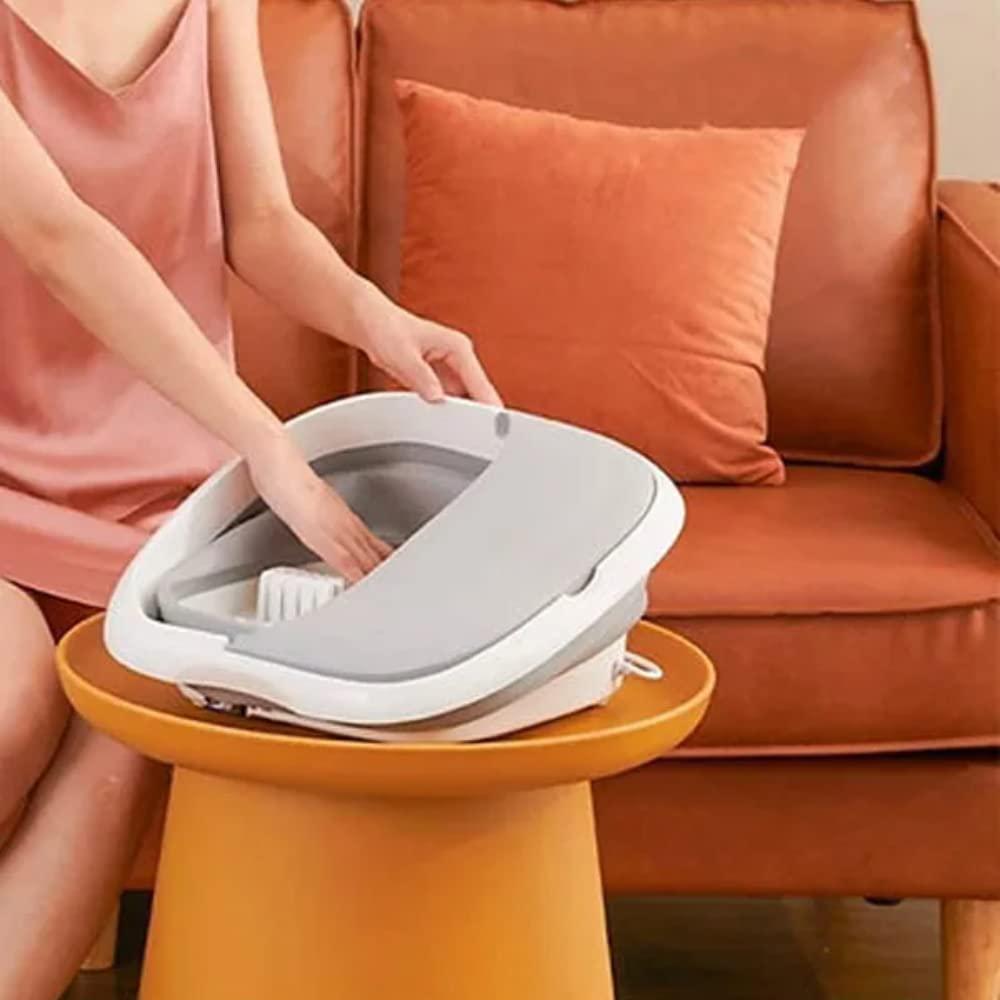 KIYO KIYO Electric Foldable Foot Spa Tub with Automatic Water Heater Massager