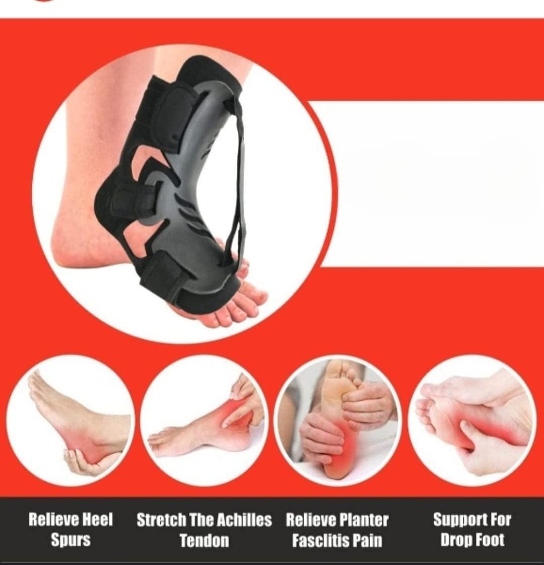 SAMSON MEDICAL TECHNOLOGIES DORSAL NIGHT SPLINT SLEEPING STRETCH BOOT Adjustable Achilles Tendonitis Brace for Fascia, Tendon and Calf Stretching, Heel and Bone Spur, Arch Pain Treatment (LARGE & EXTRA LARGE)