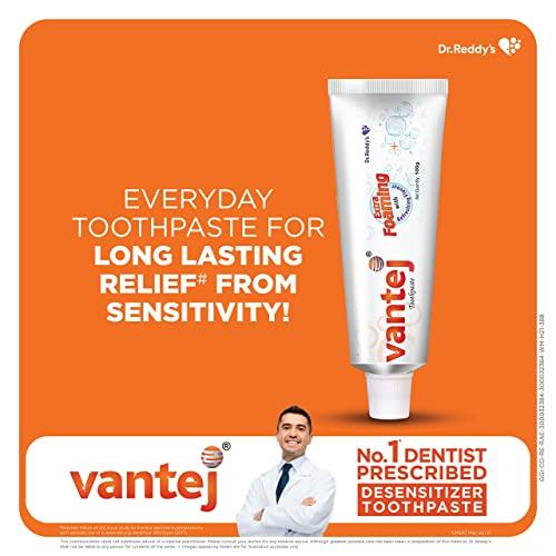 Vantej Vantej Toothpaste for Sensitive Teeth, Dentist recommended, sensitivity toothpaste for everyday use - 100g, white x Pack of 2