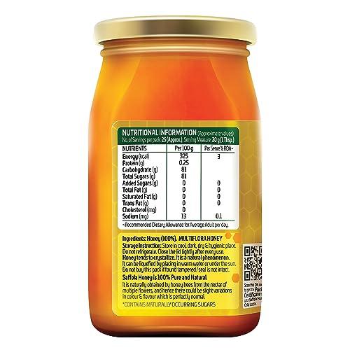 Saffola Saffola Honey Gold, 100% Pure Honey, Made with Kashmir Honey, 500g