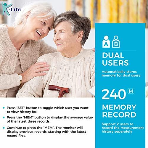 K-Life K-Life Model BPM-106 Fully Automatic Digital Electronic Blood Pressure Checking Monitor, BP Moniter - White