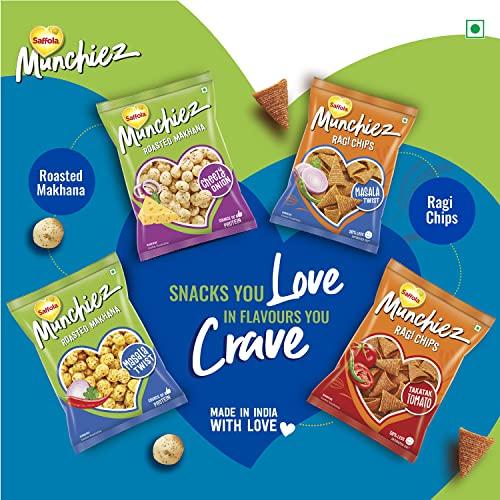 Saffola Saffola Munchiez Roasted Makhana Masala Twist 75g, Tasty and Healthy Snacks, Crunchy Makhana