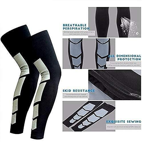 JUST RIDER JUST RIDER Products Sport Knee Men\'s and Women\'s Protect Leg Support Leggings. (Black, X-Large)