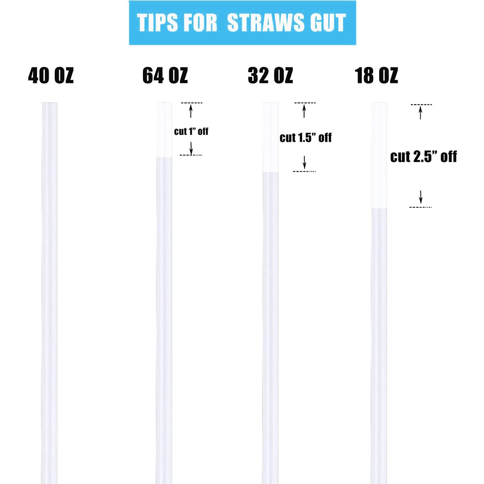 Greant [6-Pack]Greant Replacement Straws Compatible with Hydro Flask Wide Mouth Bottle Straw Lid with Straw Brush, BPA Free