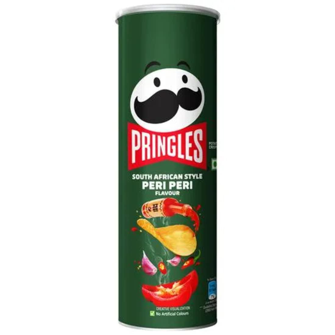 KELLOGS Pringles Peri Peri Flavour Potato Crisps, 107g