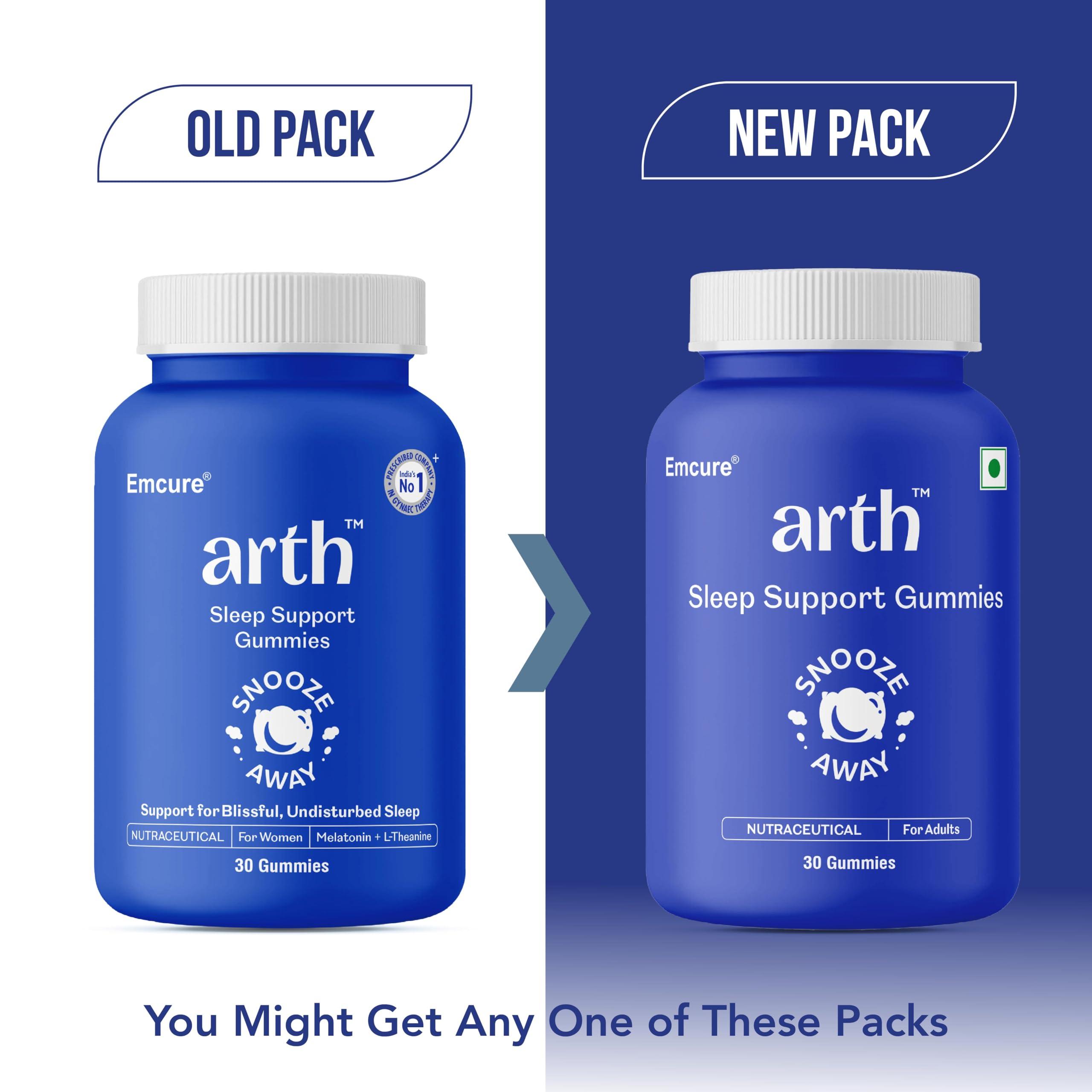 ARTH Arth Sleep Gummies | 30 Plant-Based Melatonin Gummies (5mg) with Chamomile, Passion Flower Extract & L-Theanine | Supports Deep Sleep & Relaxation | Safe, Non-Addictive Sleep Aid with No Added Sugar