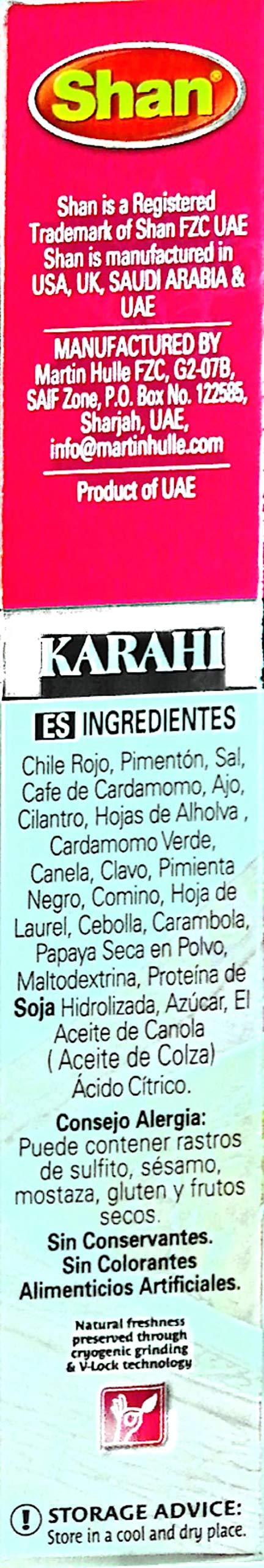 Shans Shan Karahi Masala Set of 6 Packs (50 Grams Each) Spice Mix for Kadai Chicken / Kadai Mutton