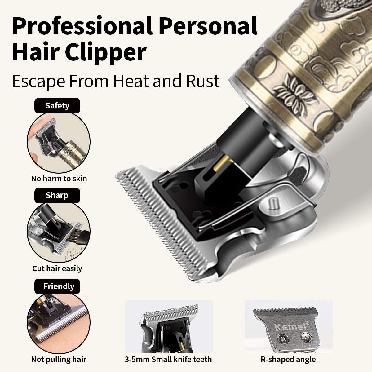 kriya kriya Hair Cutter Professional Hair Trimmer Men Rechargeable Electric Powerful Haircut Machine Carving Hair Tool