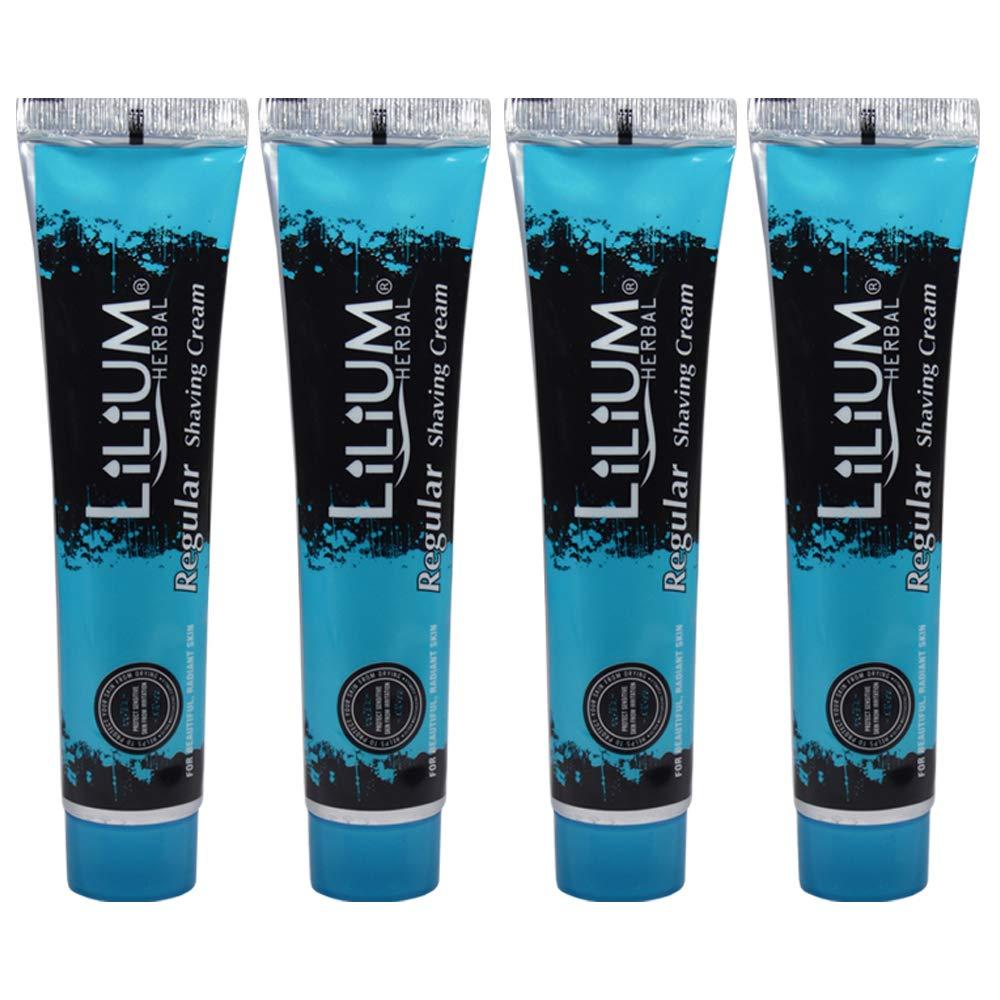 Lilium Herbal Lilium Herbal Regular Shaving Cream with Tea Tree Oil (120 g) Pack of 4