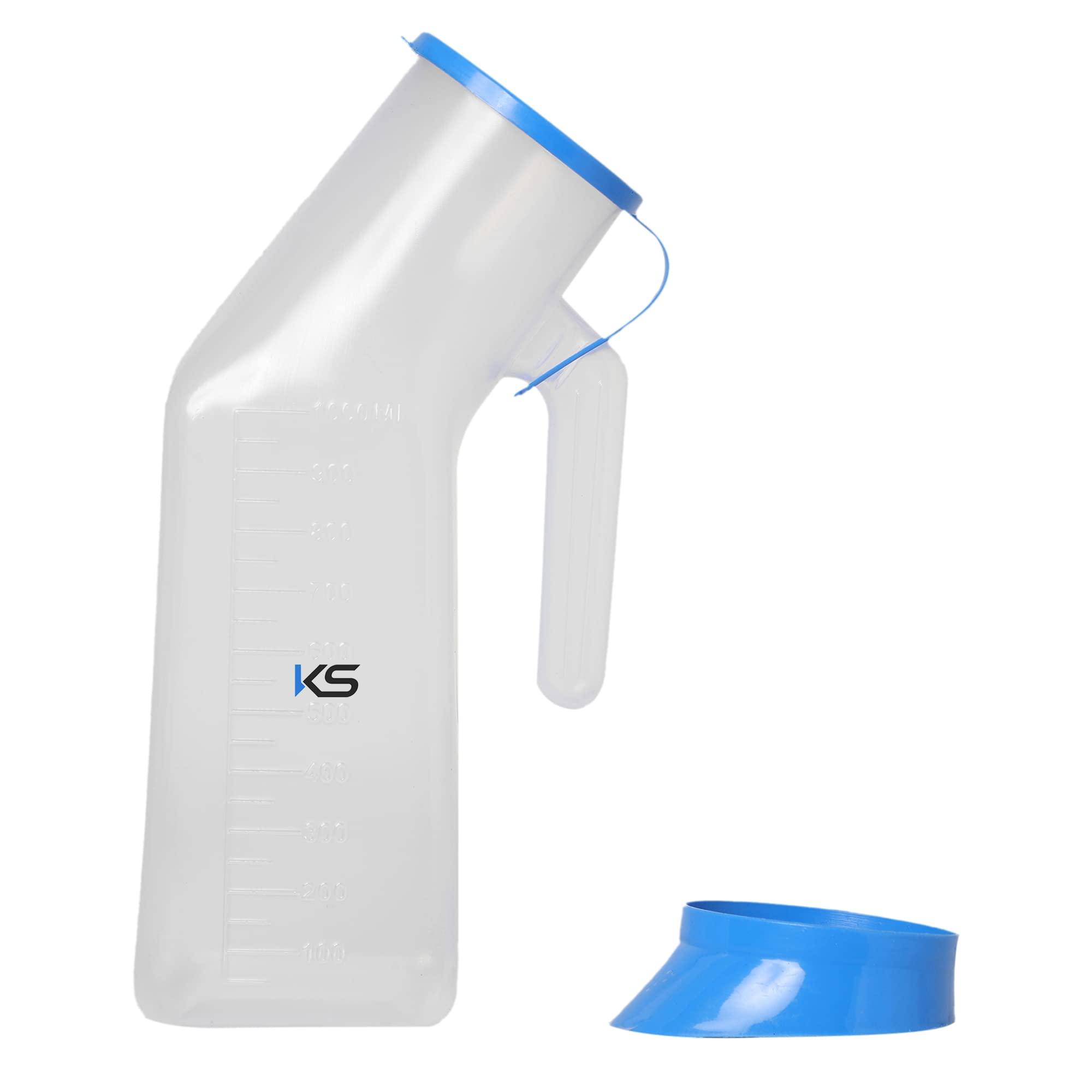 Kashi Surgicals Kashi Surgicals Unisex Polypropylene Autoclavable Urinal (1000 ML) (Pack of 2)