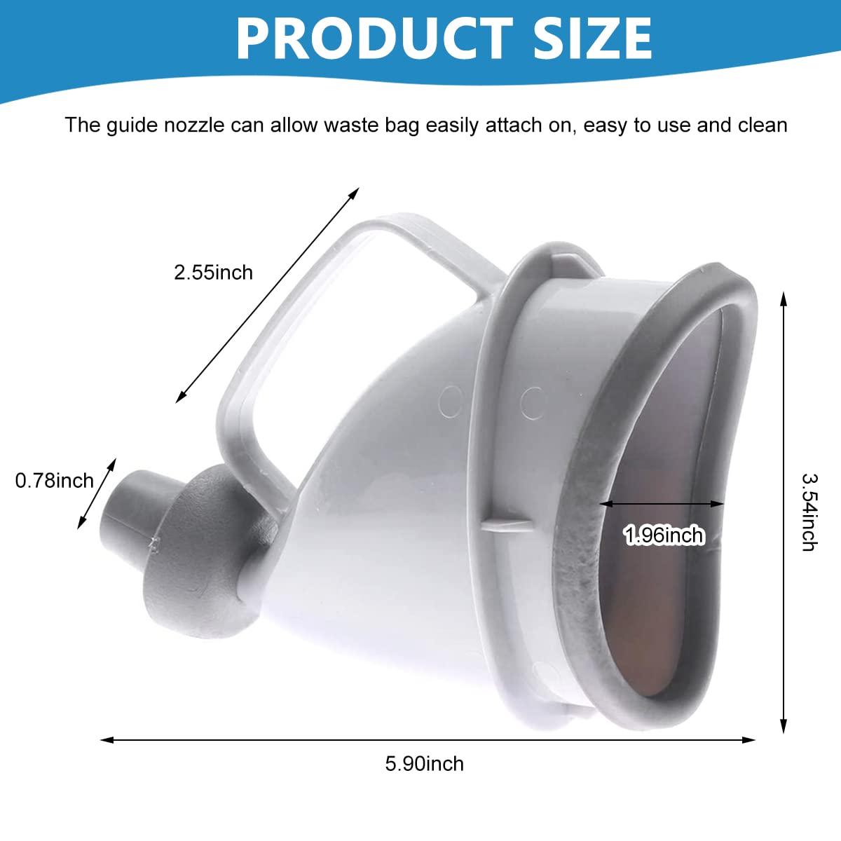 HANNEA HANNEA 4pcs Urine Bags for Men Women, 700ml Outdoor Emergency Car Urinal Pee Bag, Gel Vomit Bag for Travel Traffic Jam Children Patient Pregnant