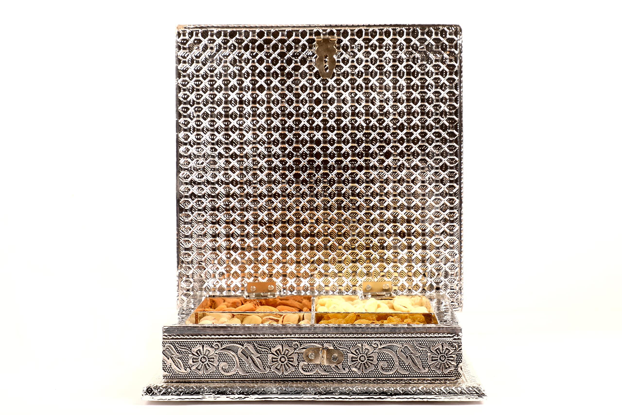 SHRI JAIN GROCERY SHRI Jain Grocery Dry Fruits Gift Box/Hamper Items (75 gm Each)(5) (Almond, Rasin, Cashew and Pista)