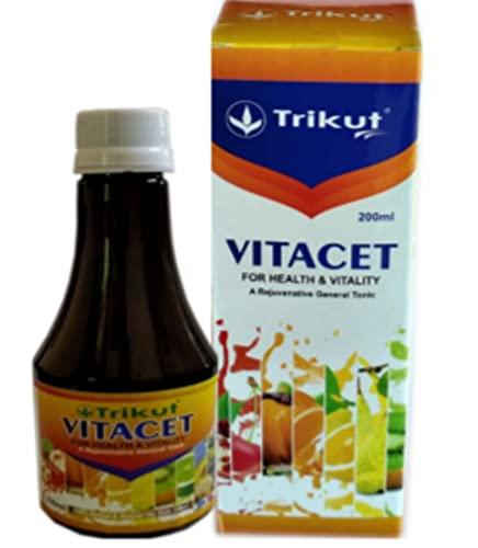 Trikut Herbal Multi Vitamin Syrup | Vitacet Syrup 200ml (Pack of 5)