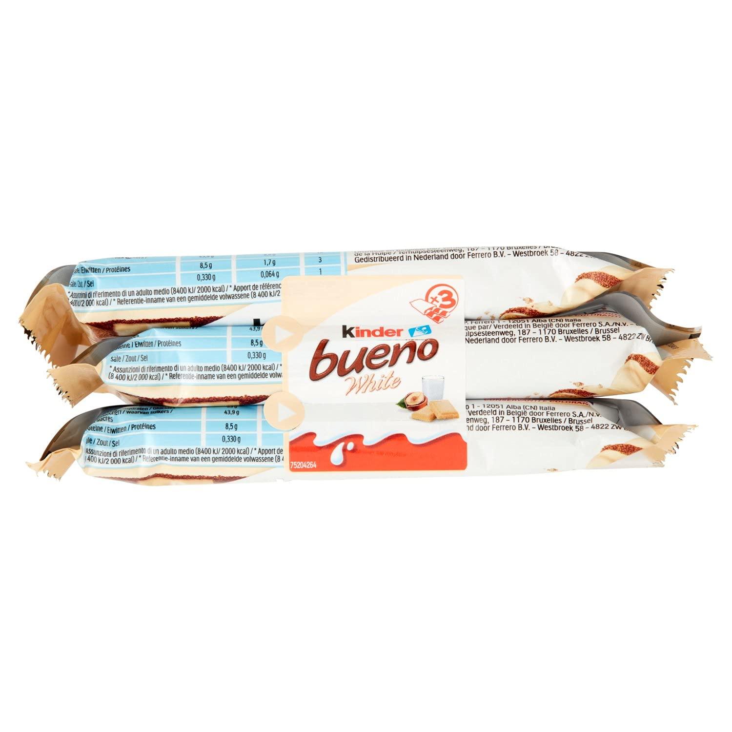 Kinder Kinder Bueno White Chocolate Bar (Pack of 3) 39g