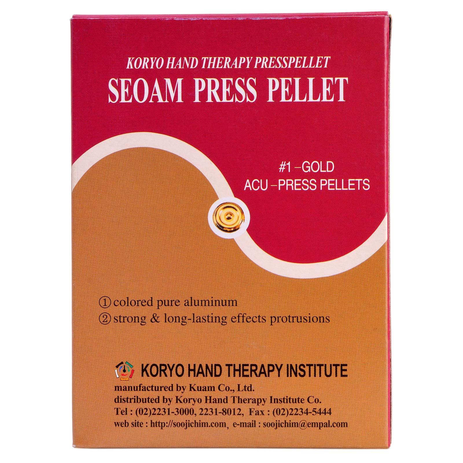 KHT Korean Koryo Hand Therapy - KHT Seoam Seoambong Press Pellet #1-Gold (1)