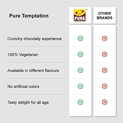 Pure Temptation Pure Temptation Gold Chocoblast Chocolate Pack - Choco Filled Waffle Cone Bites - Premium Chocolate Box for Gift - Pack of 3 - Chocolate + Almond + Coffee (Each Pack with 10 Chocolates - 30 Pieces)