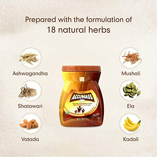 Accumass Accumass Weight Gainer Powder (Chocolate Flavour, 525 g) - Pack of 2