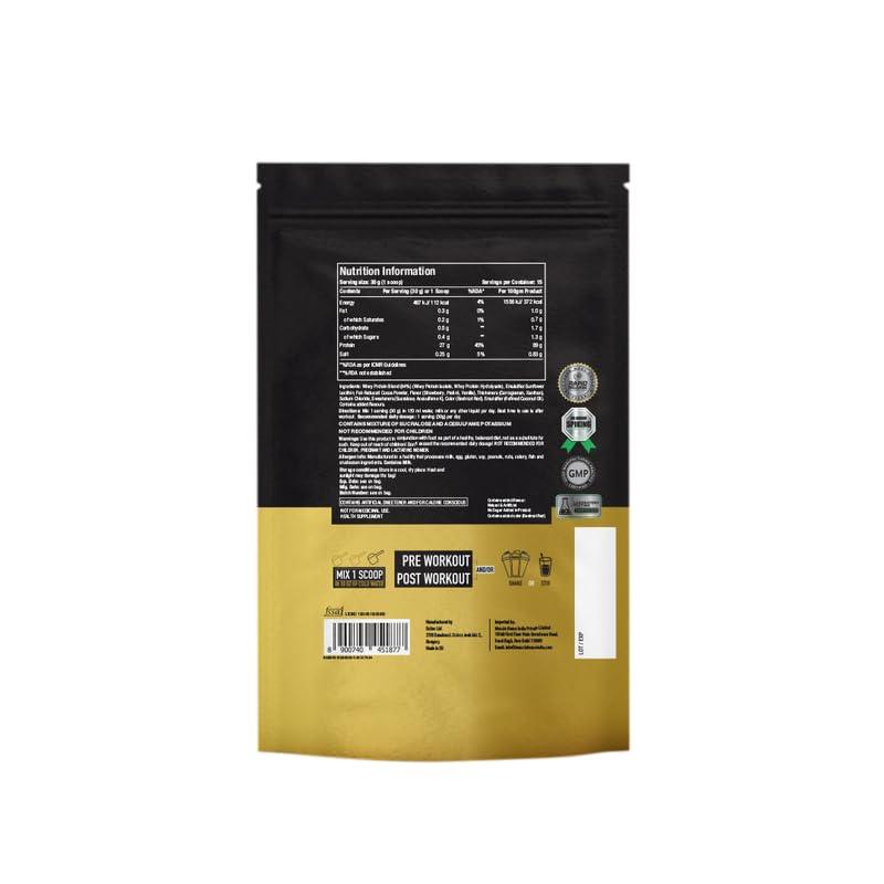 ONE SCIENCE NUTRITION One Science Nutrition (OSN) 100% Iso Gold Whey Protein 1lbs [Grass Fed Whey]- 27g Protein, 5.3g Glutamine, 6.4g BCAA - Vanilla Swirl