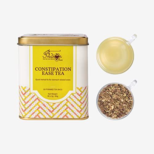 The Indian Chai The Indian Chai – Constipation Ease Tea 30 Pyramid Tea Bags with Senna Leaves, Ajwain, Black Salt, Hing etc for Easy Bowel, Digestion and Bloating, Herbal Tea
