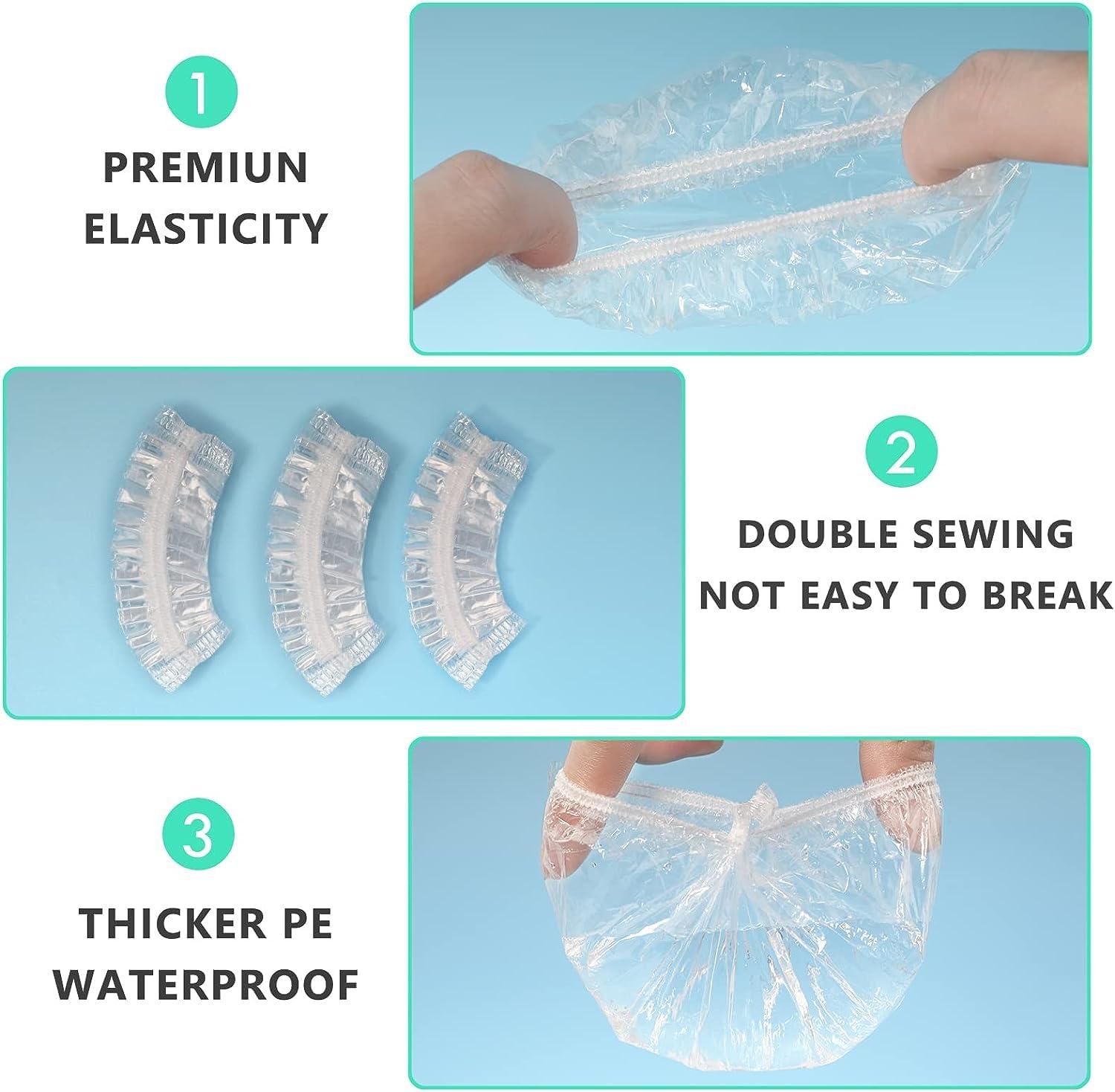 Belanto Waterproof Ear Stickers 500pcs, Disposable Ear Waterproof Ear Protection for Swimming, Showering and Other Water Sports Kids,women Heel Invisible Foot Sticker, Plastic (Disposable Ear Covers 500)