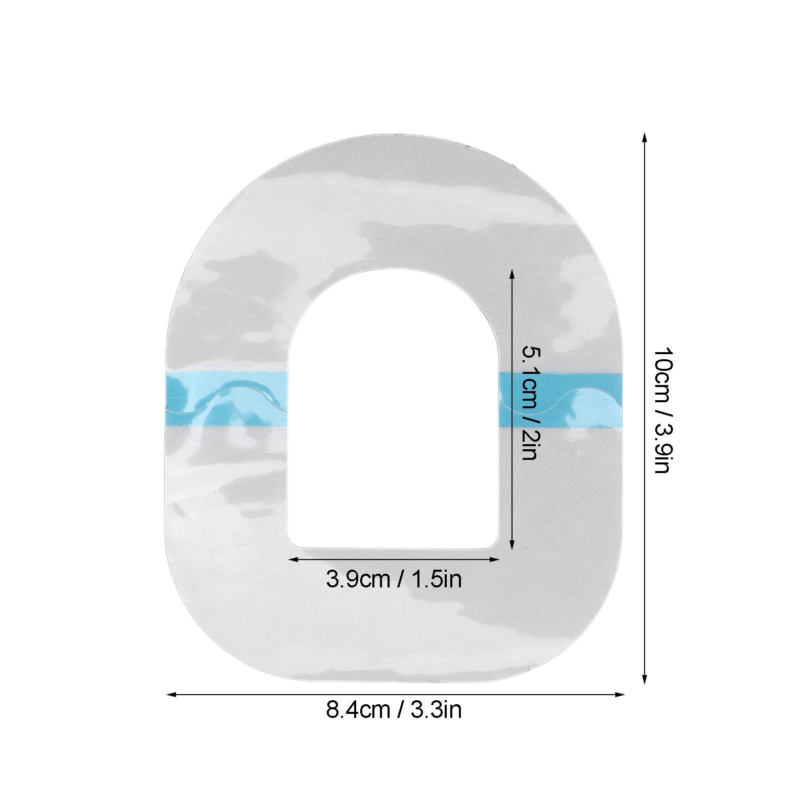 PENO Adhesive Patch, 10pcs Pre Cut TPU Portable Fixation Professional Sensor Cover Safe Mild for Daily Life for Men Women for Running Walking