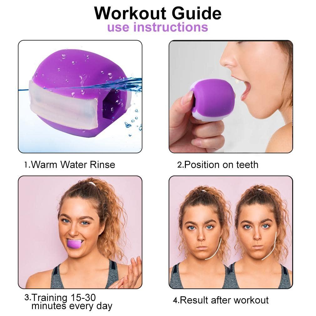 MYYNTI Myynti Jaw Exerciser for Men and Women Face Slimmer Jowline Shaper Double Chin Reducer Jaw Trainer Workout Multicolor Pack of 1