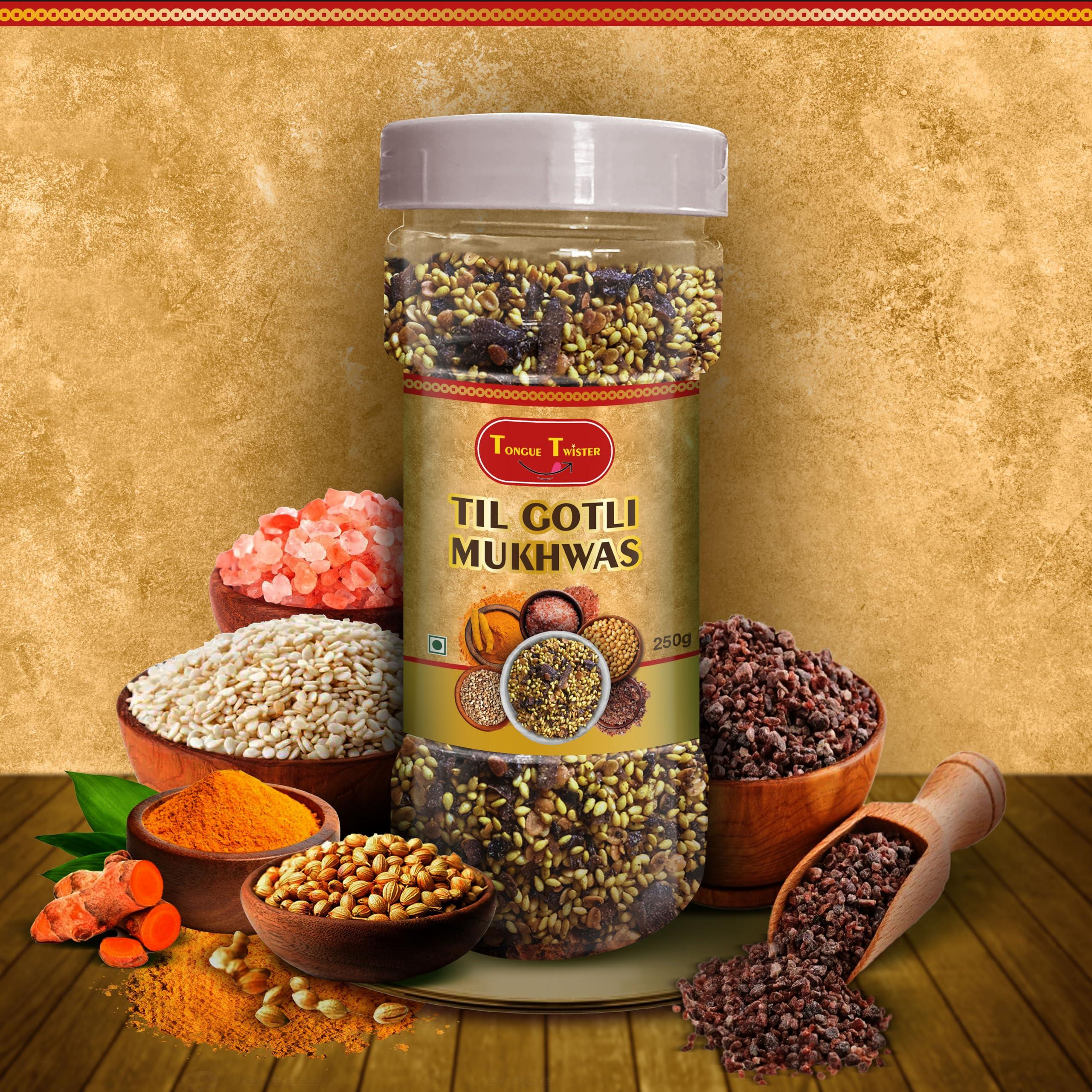 Generic Tongue Twister Til Gotli Mukhwas 200g | Sesame & Mango Seeds Mouth Freshener | Digestive | After-Meal Snack