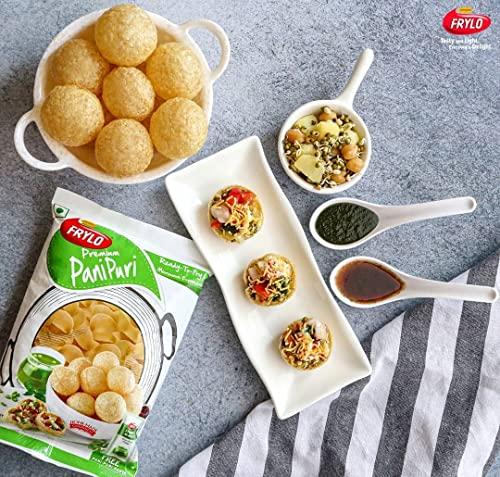 FRYLO Frylo Ready to Fry Multigrain Poochkas/Golgappa | Panipuri Packet | FREE Street Masti Pani Puri Paste (Pack of 1)
