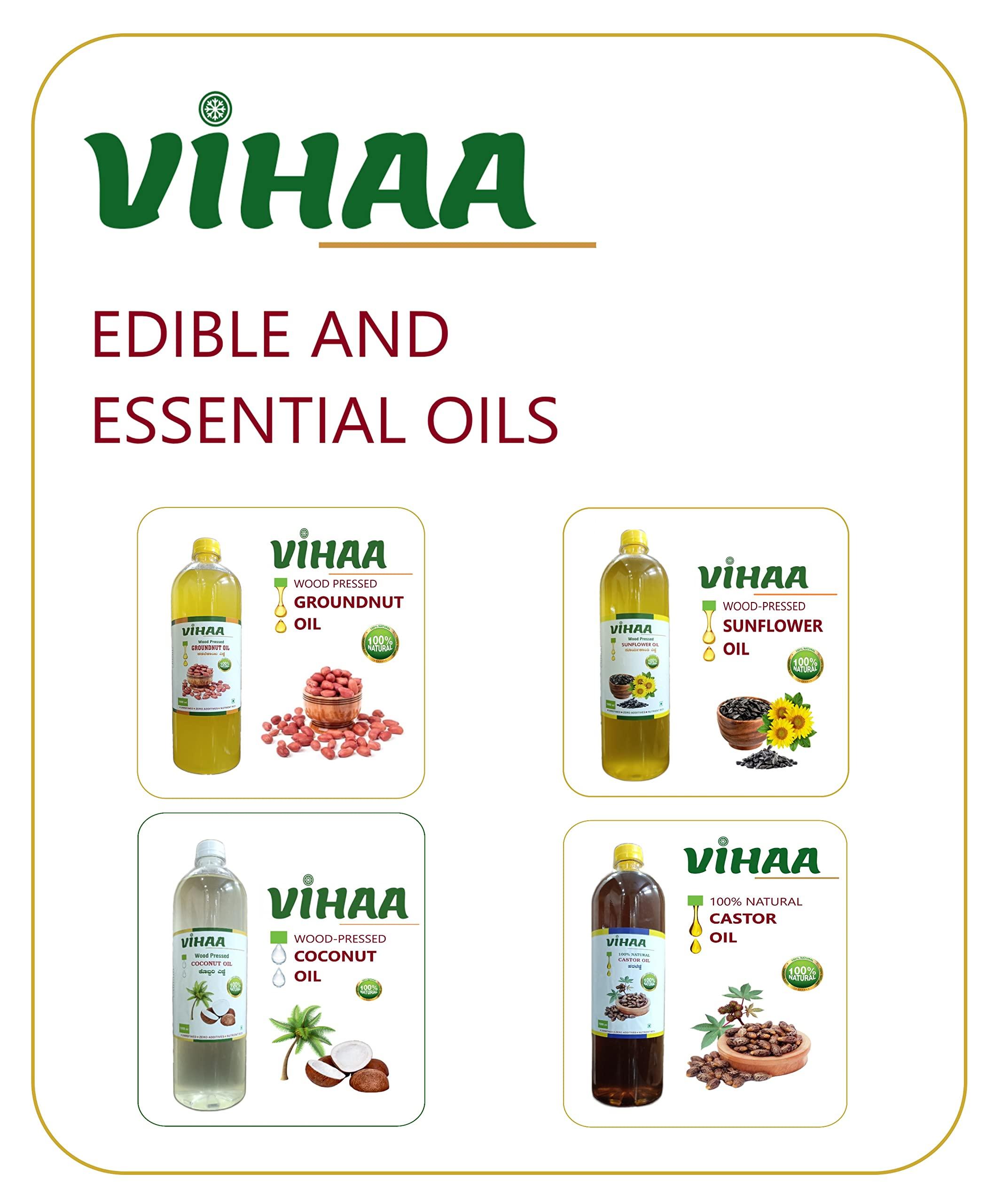Generic Vihaa Wood Pressed/Cold Pressed Sunflower Oil (5l)