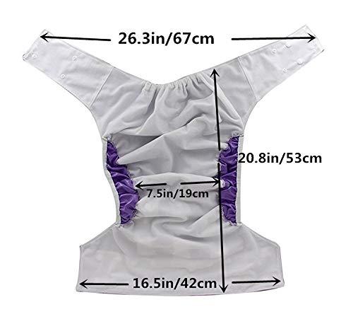 Sigzagor Sigzagor Teen Adult Cloth Diaper Nappy Reusable Washable for Disability Incontinence (Hedgehog)