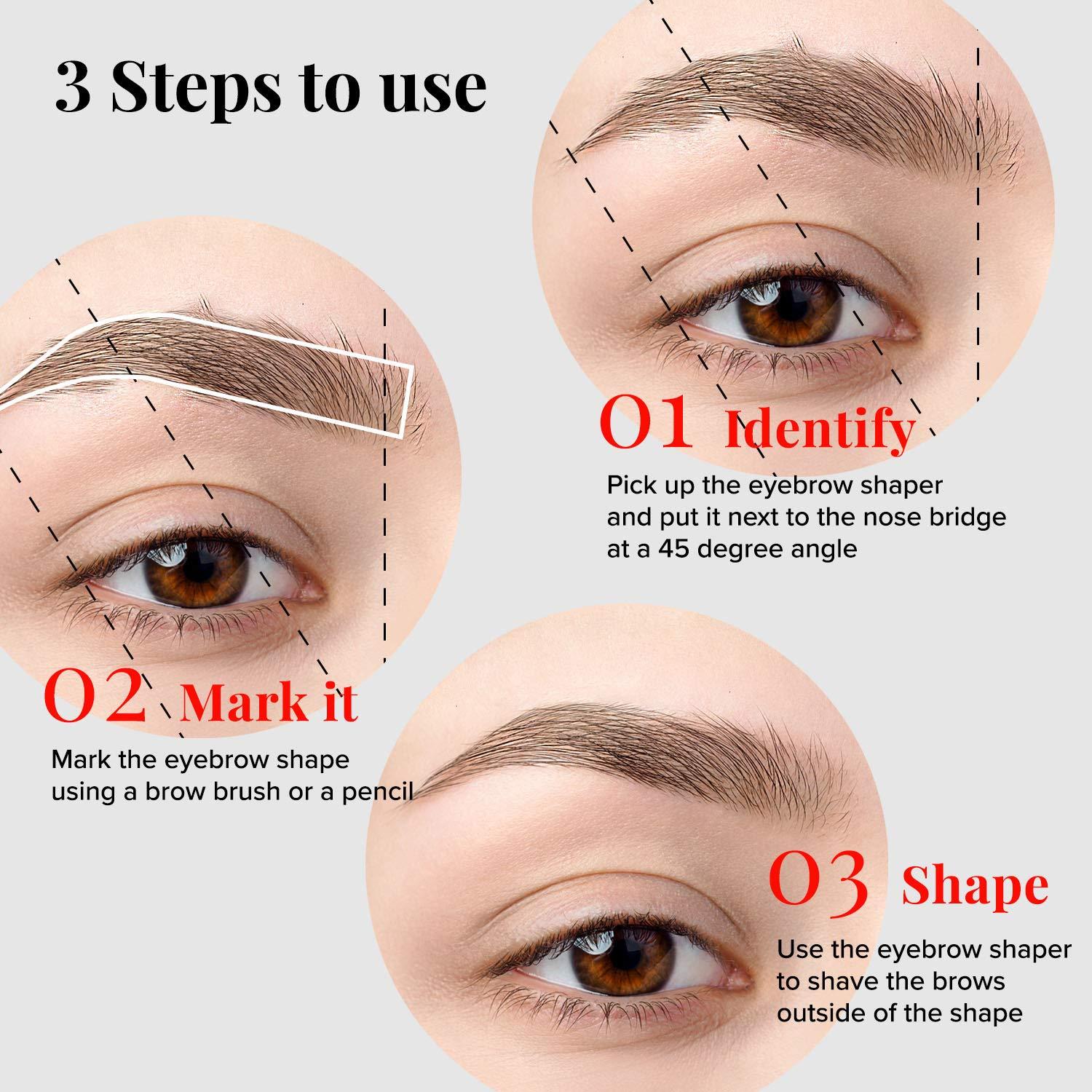 KISS Kiss New York Eyebrow Multi Shaper Eyebrow Trimmer Dermaplanning Tool 5pcs