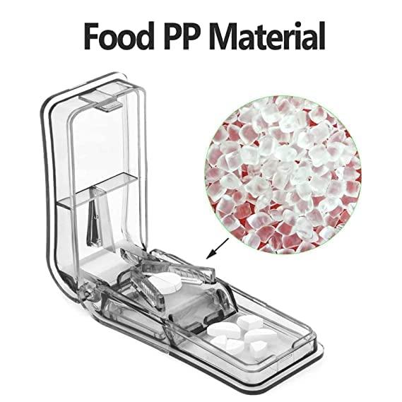 THE PAGH THE PAGH 1 Pcs Pill Cutter Crushers & Splitters Portable Plastic Pill Cutter Tablet Cutter Divider Medicine Organizer Abs High Grade (Random Color), Multicolor