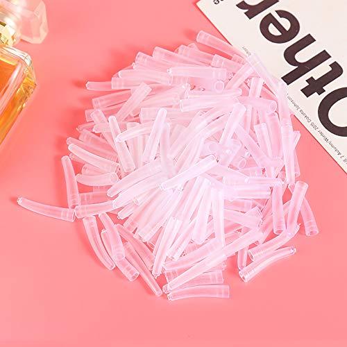 ccHuDE ccHuDE 100 Pcs Clear Tweezer Point Protectors Cap Tweezer Tip Protective Covers Stopper
