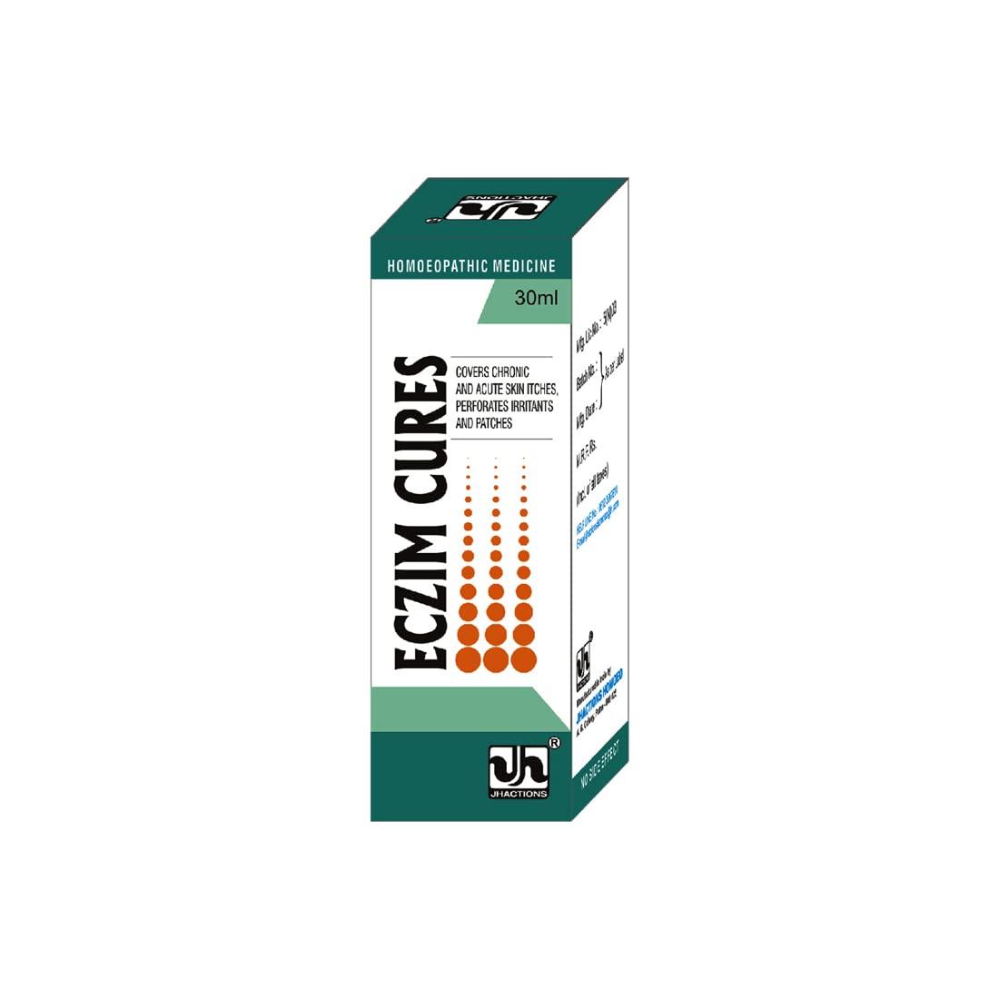 Organic Homoeo Organic Homoeo Jh Eczim Cures Drop-30Ml || Natural Homeopathic Remedy For Treating Herpes,Rashes,Urticaria,Carbuncles With Burning Sensation,Pimples,Swelling And Boils.