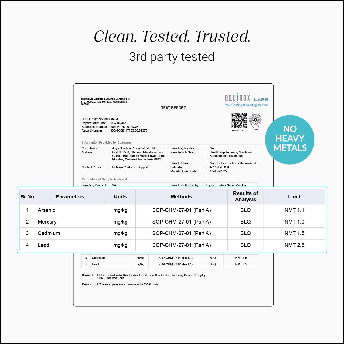 NUTROVA NUTROVA Pea Protein Powder, Vegan Protein Isolate - No Added Sugar, Artificial Sweeteners or Flavours, Vegan & Gluten-free - Easy to Mix (300gm) 80% protein content, 8g of protein in every 10g scoop