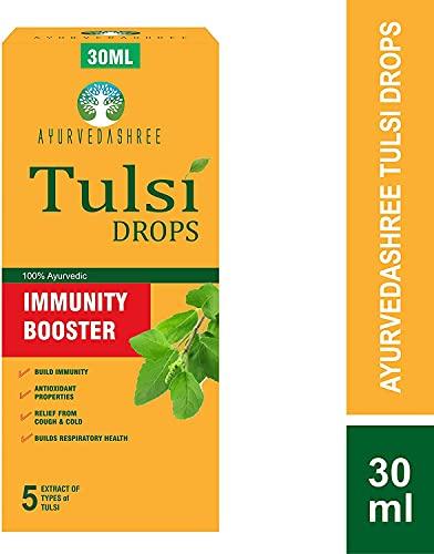 Ayurvedashree Ayurvedashree Tulsi Drops- Concentrated Extract of 5 Rare Tulsi for Natural Immunity Boosting & Cough and cold Relief: 30ml