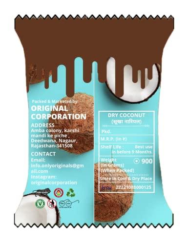 Originals Originals Dry Coconut | Gota Nariyal/Git () | Healthy Dry Fruits | 900 Grams