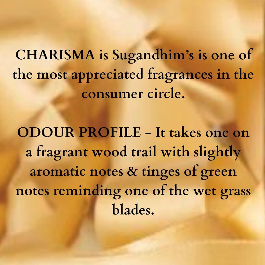 Sugandhim Sugandhim Reed Diffuser Charisma, 1 x 100ml & 5 Reed Stick, Non Alcoholic, Gifting Set, Easy to Use, Chemical Free, Woody, Musky, Wet Grass, Maintenance Free, Risk Free, Eco Friendly,