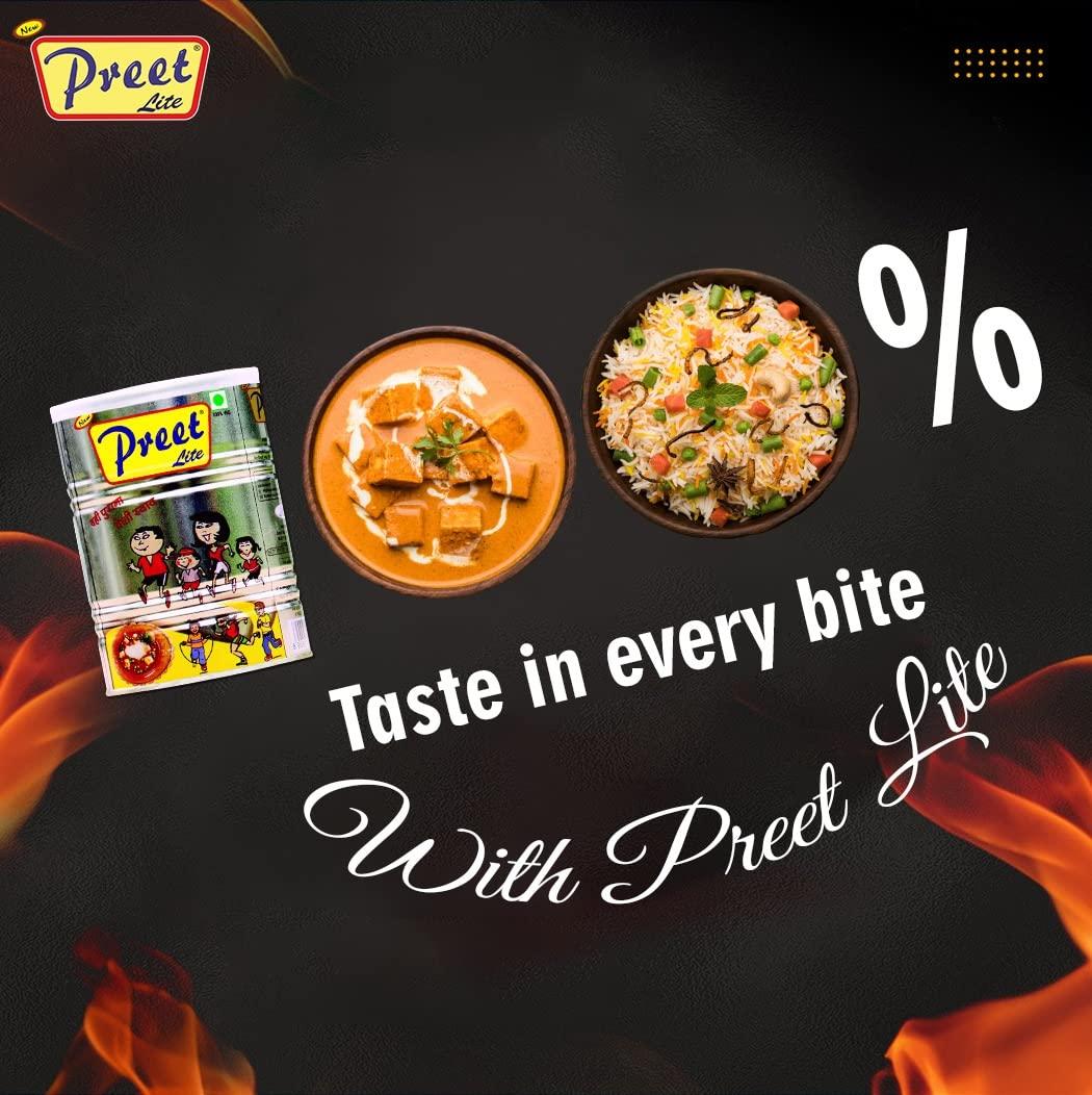 Preet Lite Preet Lite Cooking Medium 1 Litre Tin,900 Grams