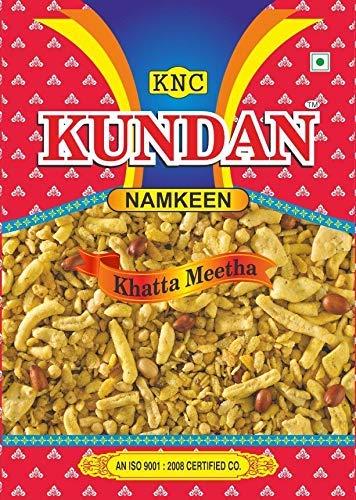KUNDAN NAMKEEN KUNDAN NAMKEEN Khatta Meetha Mixture Chiwda Sweet and Sour Mixture Indian Snacks Tea Time Snacks Namkeen Pack of 4, 400 Gram Each