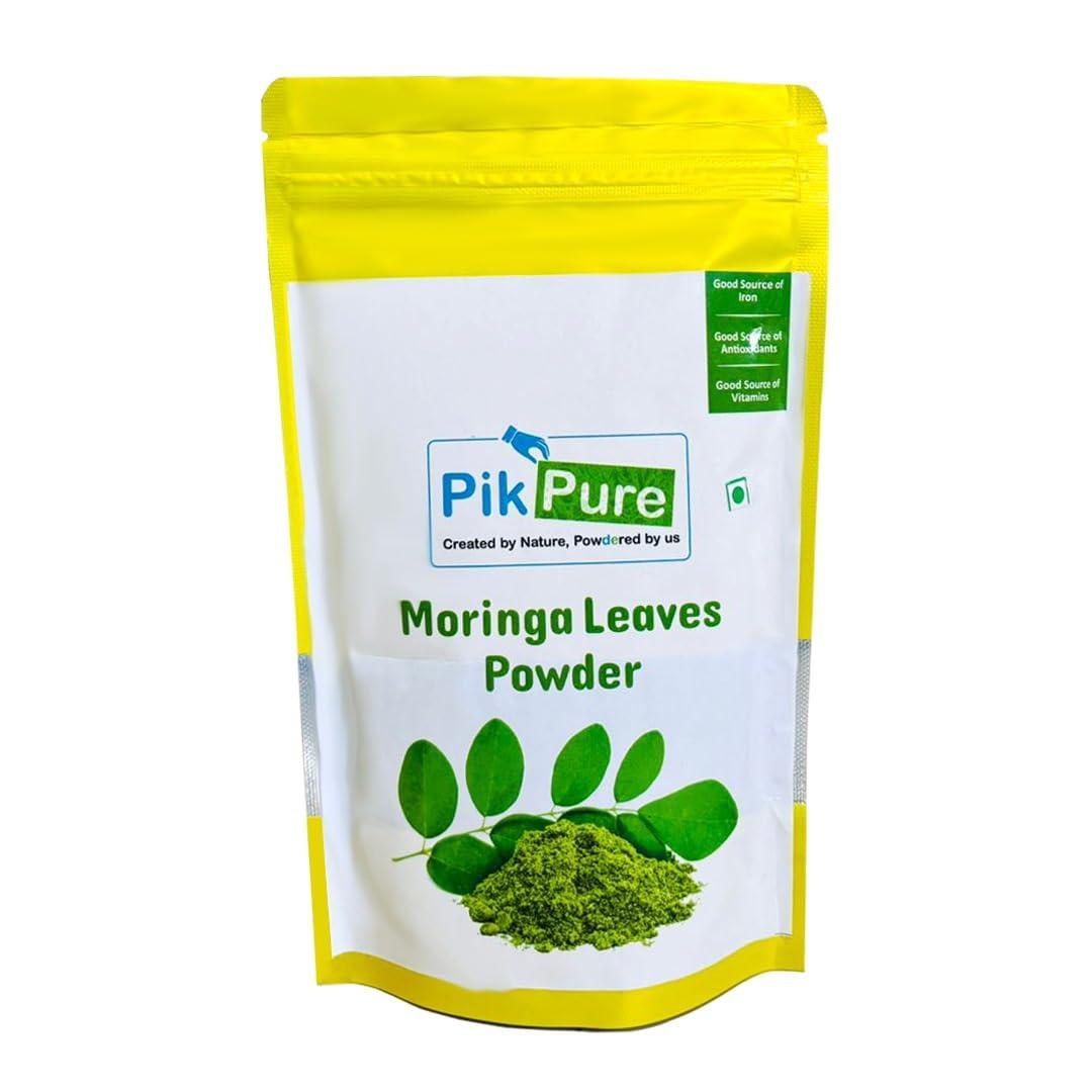 PikPure Pikpure Moringa Powder From Pure Moringa Leaves Detoxification And Natural Source Of Protein, Easy To Use, Powder (Pack Of 5 300 Gram Each)