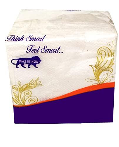 TIS02 Seashell Trading Platinum Tissue Paper Napkin/Serviettes- 200 pieces (Pack of 4 x 50)