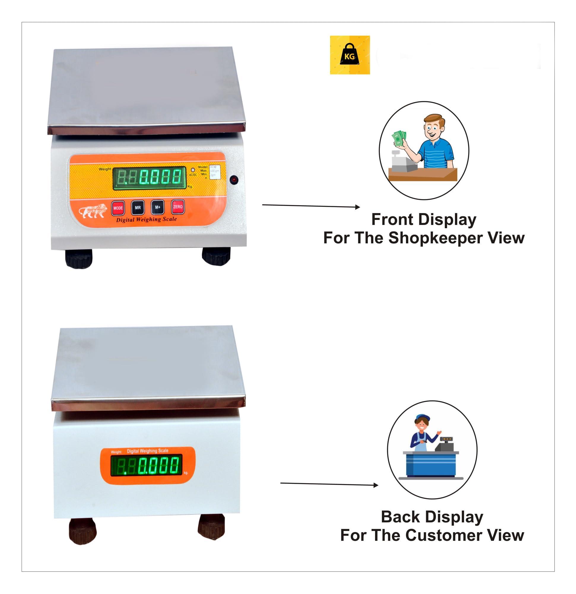 GRAMTECHNOLOGY GRAMTECH Weight Machine for Shop 30kg x 2g High-Precision Weighing Scale Digital, For Factory and other Uses 1