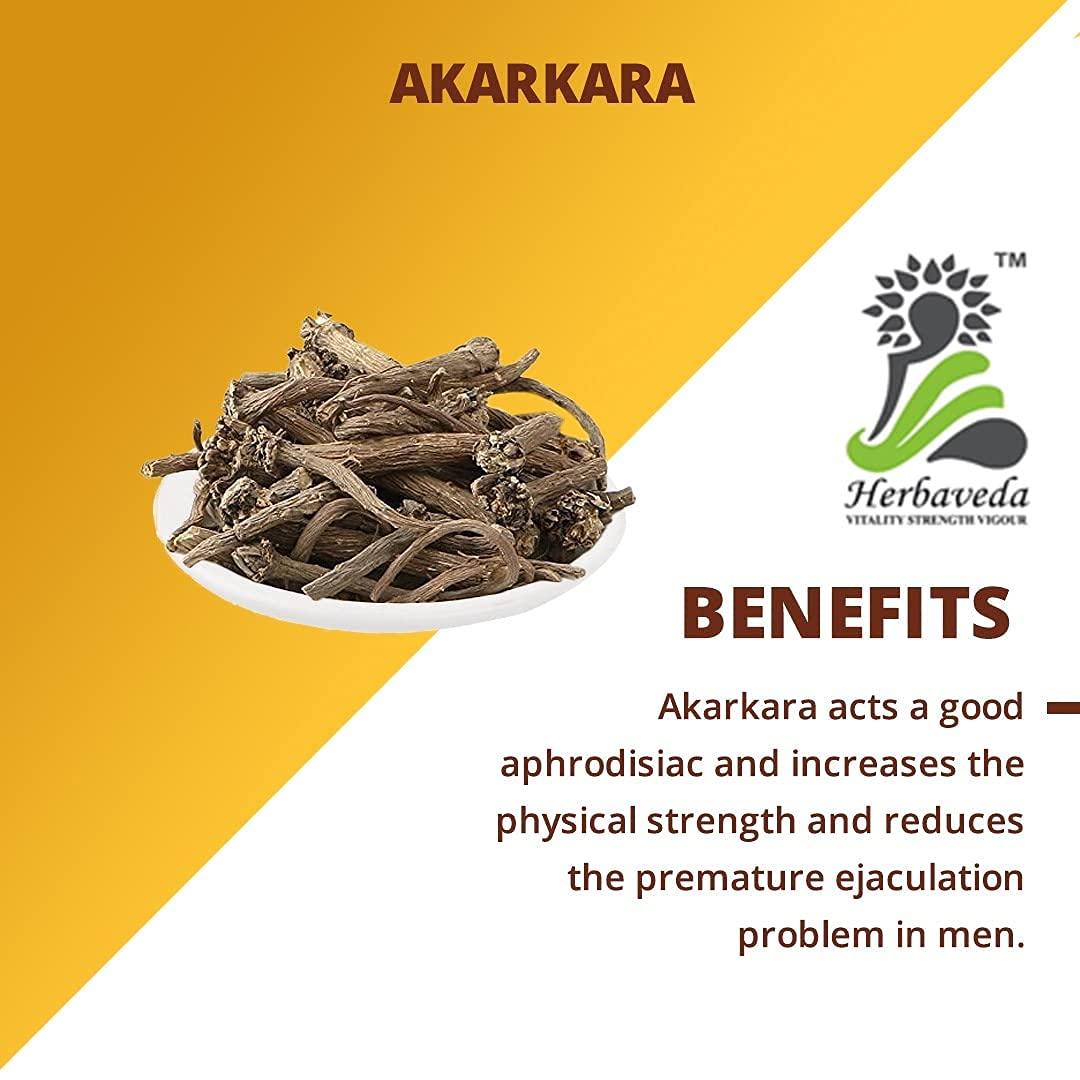 LEANBEING Herbaveda - Akarkara Irani powder 100g | Akarkara Asli | Anacyclus Pyrethrum | Pellitory Root