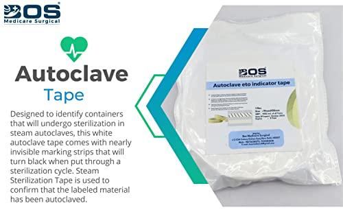 BOS MEDICARE SURGICAL BOS MEDICARE SURGICAL Tape/Steam Sterilization Indicator Tape 19mm X 50mt. Dry Heat Autoclave Tape (Steam)/Autoclave/Steam Sterilization Indicator Tape First Aid Tape