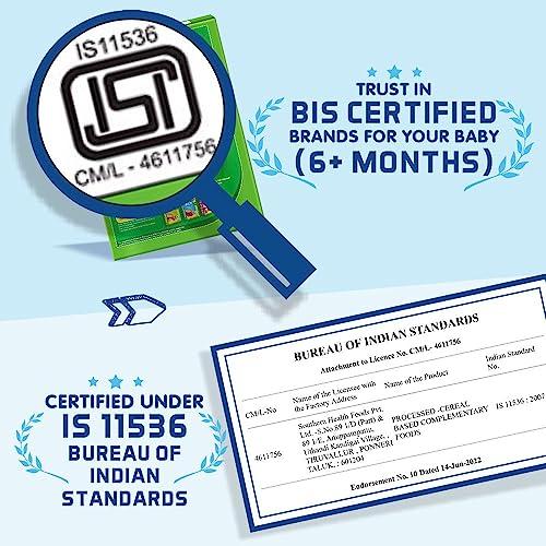 Manna Manna Baby Cereal | Baby Food (6+Months) Sprouted Ragi & Banana Rich | 100% Natural Health Mix -200Gm