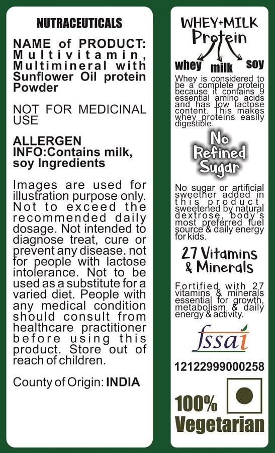 DEVELO Develo Whey Protein Powder for Little Kids (2-12 years) & Teenager Children, Boys & Girls - 1kg kesar Badam Flavour